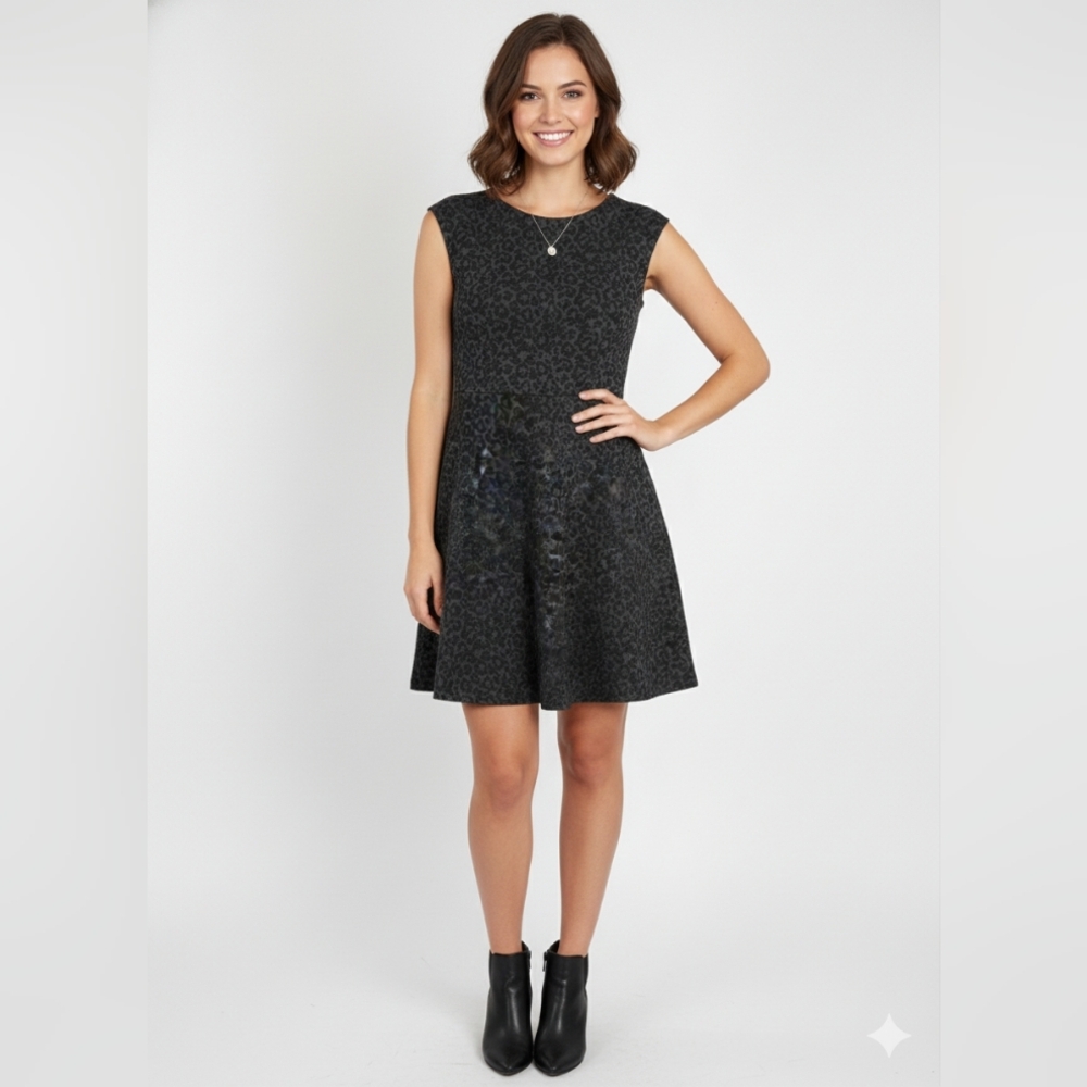 LOFT Animal Print‎ Midi Dress New Leopard Print Size 12